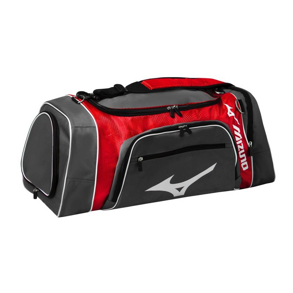 Mens Mizuno Lightning Duffle Bag Grey/Red Philippines (ZCYHNS483)